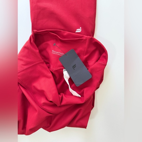 NWT Fabletics Holly Berry & Silver Boost High Waisted Flare Pants Womens Size XL - Picture 7 of 7